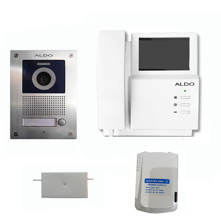 آیفون تصویری آلدو مدل 412V1 مجموعه 4 عددی main 1 1