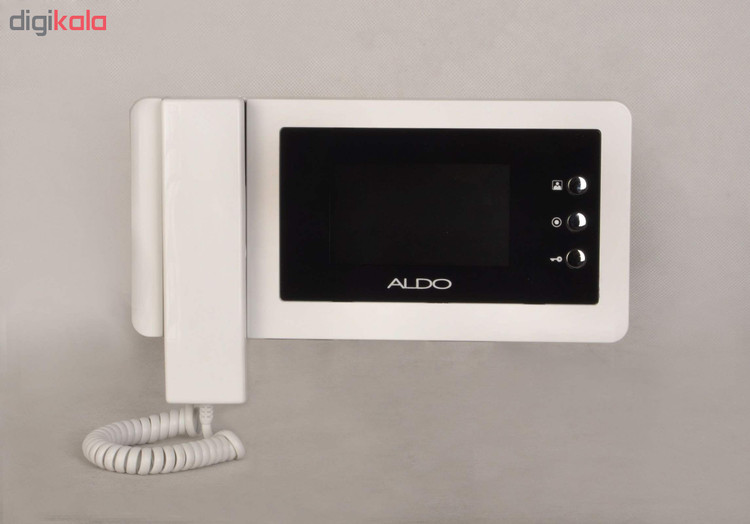 درب باز کن تصویری آلدو مدل V414M سفید مشکی
