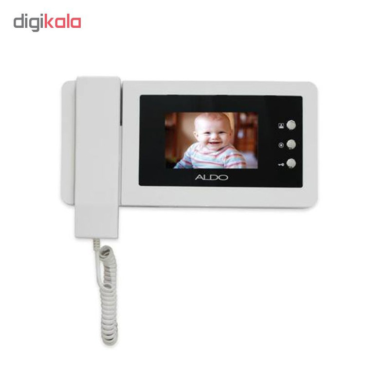 درب باز کن تصویری آلدو مدل V414M سفیدمشکی